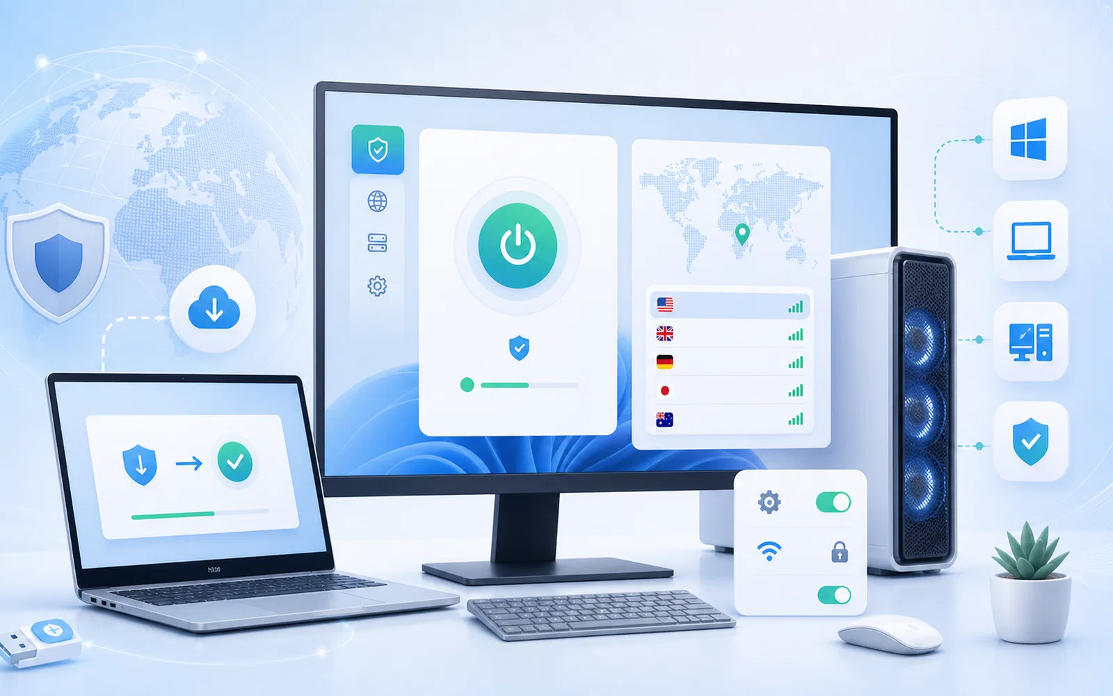 Пошаговое подключение VPN на ПК через Happ