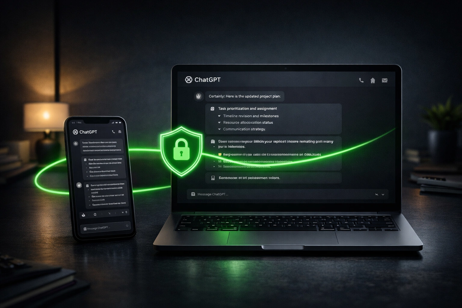 VPN для ChatGPT на ноутбуке и смартфоне