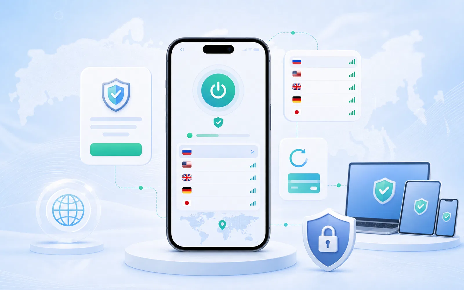 VPN для iPhone в России через Happ, подписку и личный кабинет BratokVPN