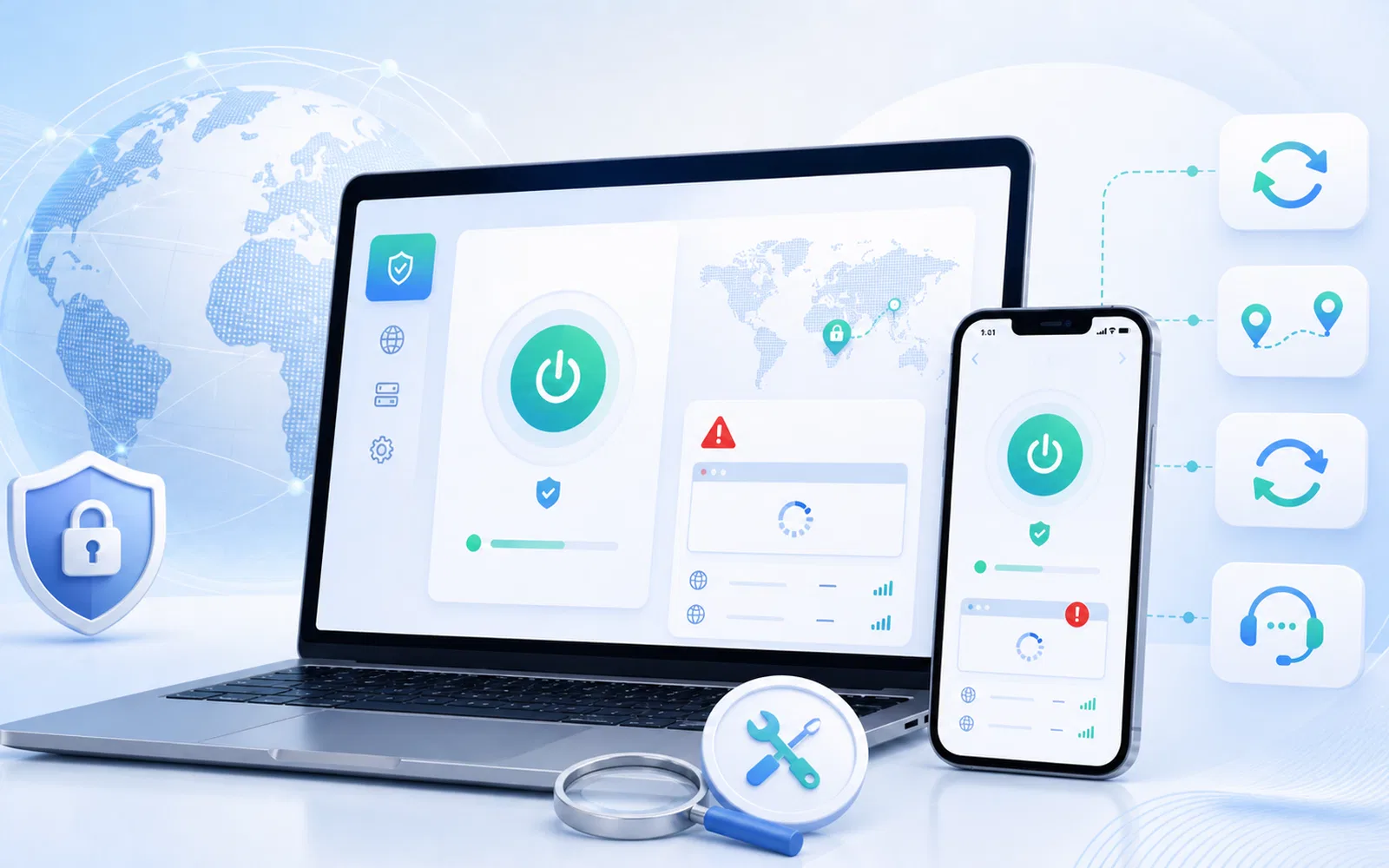 Диагностика VPN: подключение есть, но сайты не открываются