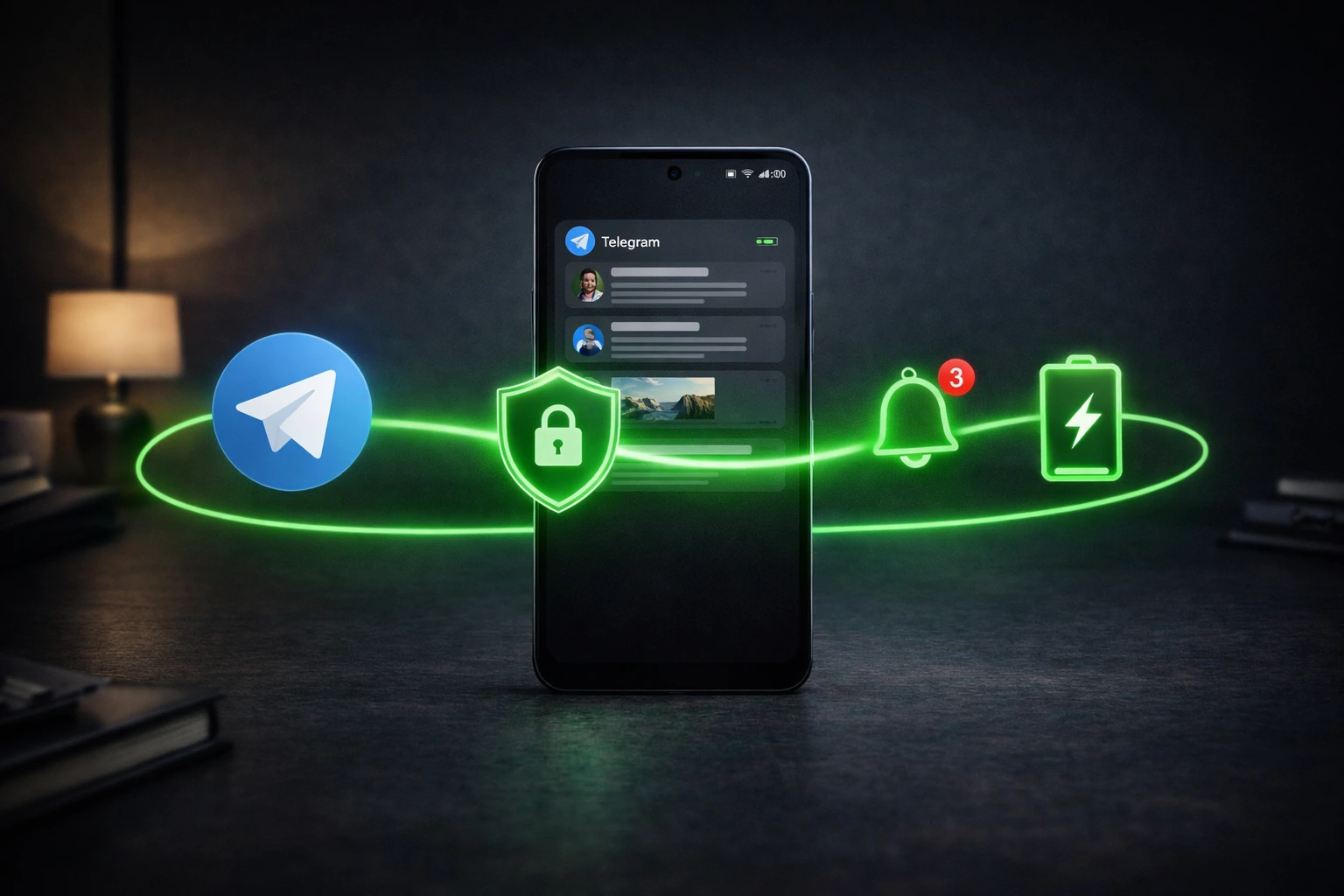 VPN для Telegram на Android с Happ, проверкой уведомлений и настройкой энергосбережения