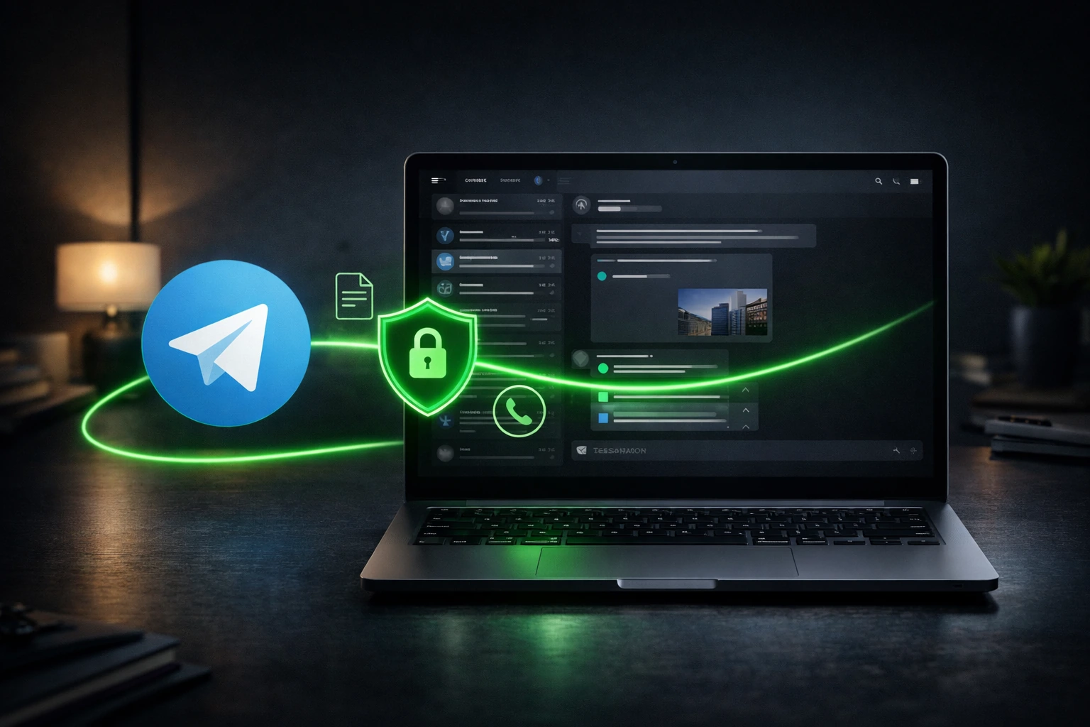 VPN для Telegram на ПК или ноутбуке с Happ, звонками и отправкой файлов