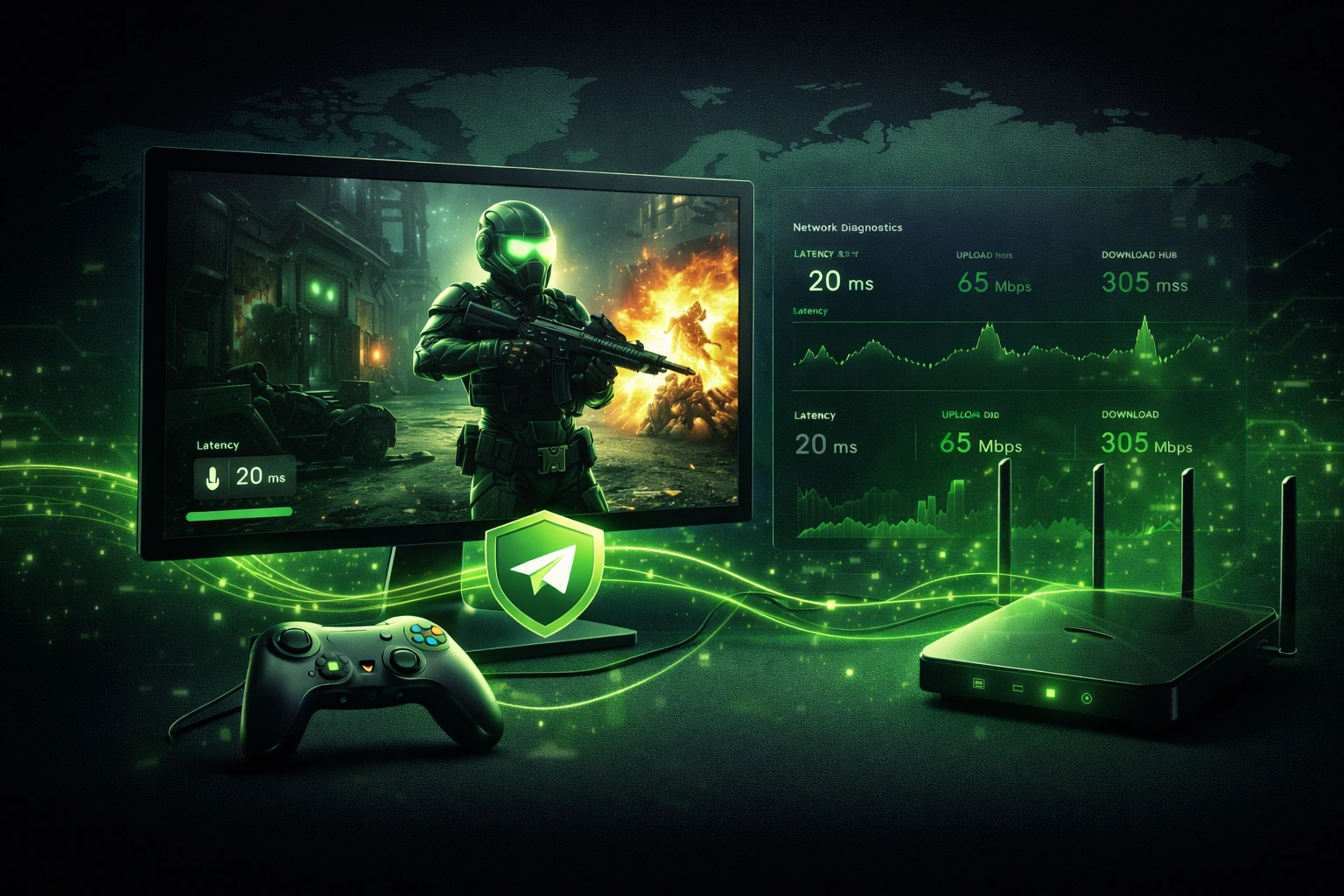 Раздел BratokVPN с игровыми статьями про пинг, маршруты и Roblox